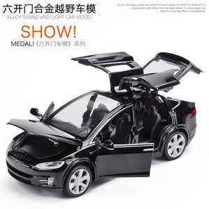 Tesla Model X90 Alloy Model Toy Car